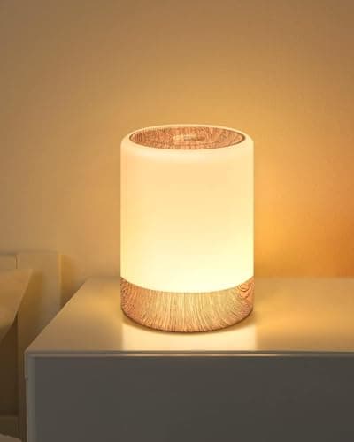 Image of MEDE Night Light Kids Bedroom Touch Lamps Bedside Dimmable,Smart LED Night Light Baby with RGB Changing & Memory,USB Rechargeable Bedside Table Lamp Portable Nightlight for Newborn Breastfeeding