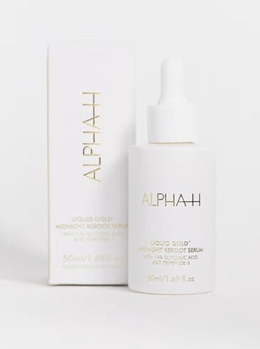 Image of Alpha=H | Liquid Gold - Midnight Reboot Serum | With 14% Glycolic Acid & Tripeptide-5 | Concentrated Skincare & Australian Made | 50mL [IMPERFECT BOX]
