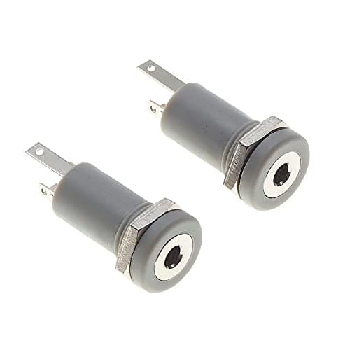 Image of Keple 2.5mm Jack Socket, 4 Pole - Audio Video Socket Stereo Solder Panel Mount Connector Headphone With Nut - Pack Of 2