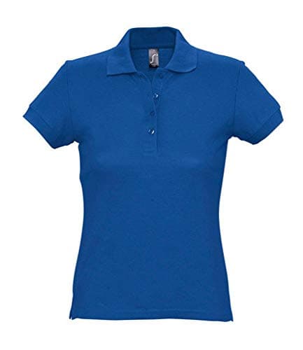 Image of SOL'S Womens Passion Cotton Pique Polo Shirt Royal Blue M