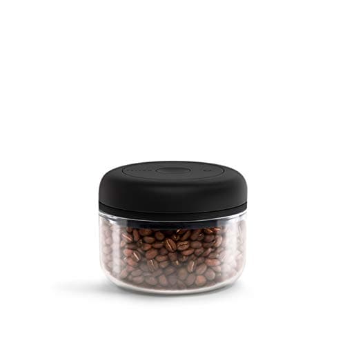 Image of Fellow Atmos Vacuum Canister for Coffee & Food Storage - Airtight Sealed Container, Clear Glass, Small Coffee Bean Storage, 0.4 Litre Jar