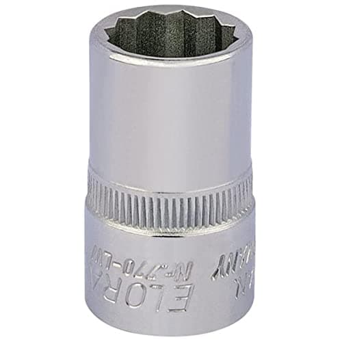 Image of Draper 24822 Elora Bi-Hexagon Socket, 1/2" Square Drive, 5/16" BSW, Blue