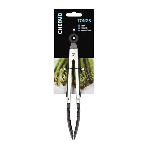 Image of Chef Aid Metal Food Tongs, 20 x 8 x 3 cm, Assorted Colors