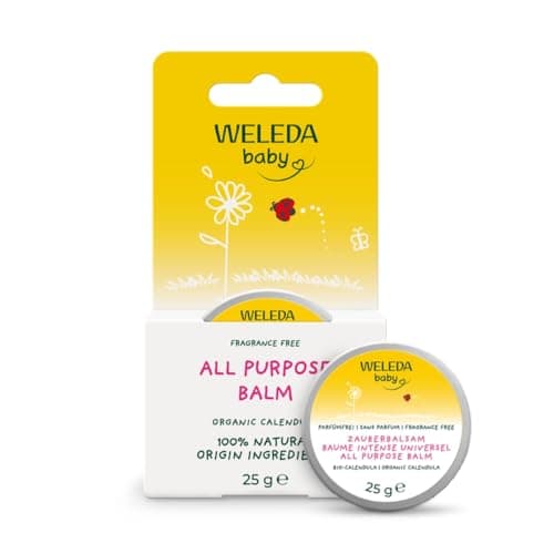 Image of Weleda Baby All Purpose Balm, Baby Balm, Calendula Balm, Recommended by Midwives, Fragrance Free, Dermatologically Tested, Gentle Protection, 100% Certified Natural, 25g