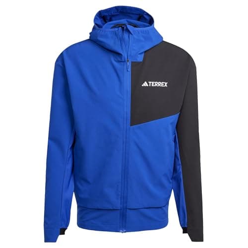 Image of adidas Men's Terrex Multi Soft shell Jacket, Semi Lucid Blue/Black, L