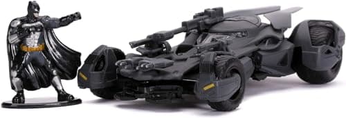 Image of Jada Toys Batman 1:32 Justice League Batmobile with Figure