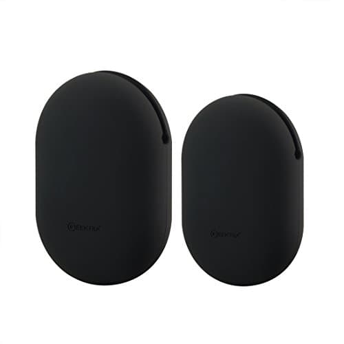 Image of Geekria Earbuds Silicone Case Compatible with Jabra Sport Pace, Jaybird X3, X2, BlueBuds X, Pocket Soft Earphone Storage Bag Carrying Case (M+S, 2 Pack)