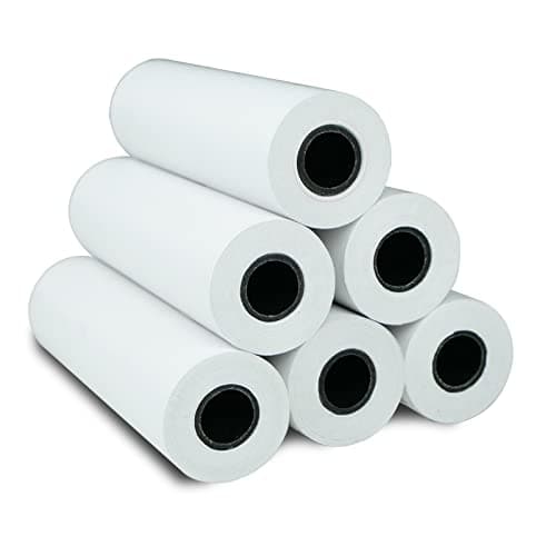 Image of NYEAR A6 Thermal Paper 6 Rolls(110mm/4.3"width/7m long,Φ1.18") for portable printer,Quick-dry thicker brighter and the font is clearer to make the printing quality better -(1 Case - 6 Rolls)