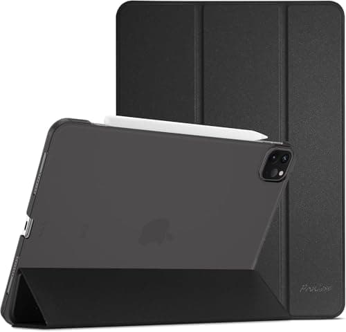 Image of ProCase Smart Case for iPad Pro 11 Inch 2022/2021/2020/2018 (4th /3rd /2nd /1st Generation), Slim Stand Hard Back Shell Cover -Black
