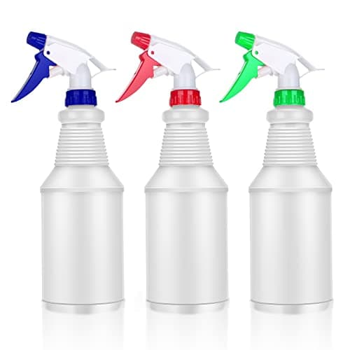 Image of LAOJU Spray Bottles Water Spray Bottle for Cleaning 750ML Trigger Sprayer Empty Plastic Spraying Bottles with Mist and Jet Setting for Household Gardening Plant and Watering 3 Pack