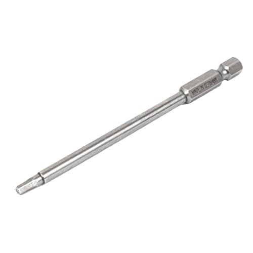 Image of Sourcingmap 100mm Long 1/4" Hex Shank 3mm Hexagonal Tip Magnetic Hexagon Screwdriver Bit