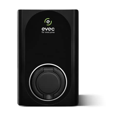 Image of evec VEC01 | EV charger | Electric Vehicle Charger | Type 1, Type 2 | 7.4kW | Untethered | Single Phase | Wall Mount | EV Home Charger| Level 2 Charger | Black, 30x19x12.6cm