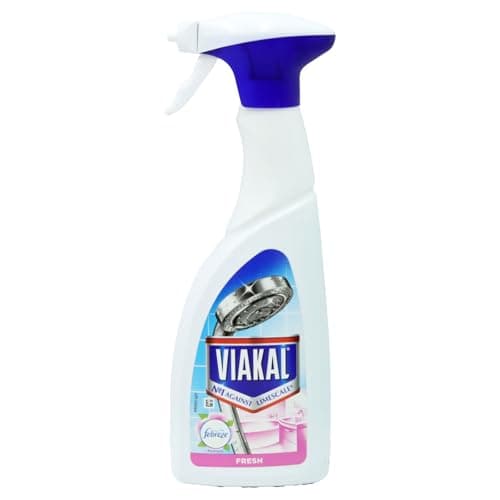 Image of Viakal Limescale Remover Spray with Febreze Fresh Scent 500ml – Powerful Limescale Cleaner for Bathroom and Kitchen Surfaces – Streak-Free Shine and Removes Watermarks + EPISHED GUIDE