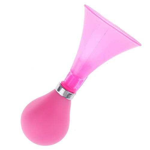 Image of Riloer Kids Bike Bell children's Bicycle Anti-Theft Bell, Silicone Anti-Fall Device, Children's Bicycle Squeeze Horn, Horn Alarm, Suitable for Children's Bicycle Accessories (Pink)