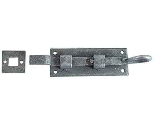 Image of 5" Inch - 125mm Hand Forged Pewter Necked Door Bolt