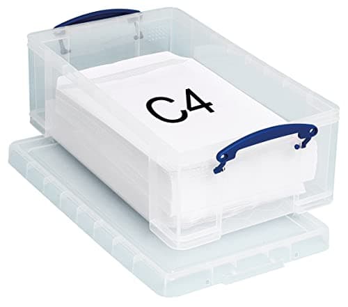 Image of Really Useful Plastic Storage Box 12 Litre Clear
