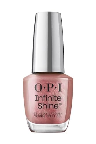 Image of OPI Infinite Shine Nail Polish - Chicago Champaign Toast - Gel Like & Long Lasting Pink Nail Polish - with Pre-Cured Gel Technology & OPI Pro-Wide Brush (15ml)