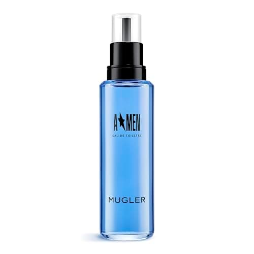 Image of Mugler A*Men Eau de Toilette Refill Bottle for Men, Woody Ambery Gourmand Fragrance with Lavender, Coffee, Caramel and Warm Patchouli, Bold Intense Masculine Aftershave
