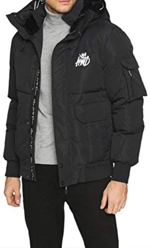 Image of Kings Will Dream Milford Puffer Bomber Jacket Black-S