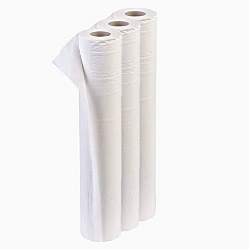 Image of TPZ 40 Metres White Hygiene Coach Roll for Massage Table and Beauty Environment, Professional Use Paper Roll Individually Wrapped with Tear Off Perforation – 20” / 508mm wide - 40 Metres (3)