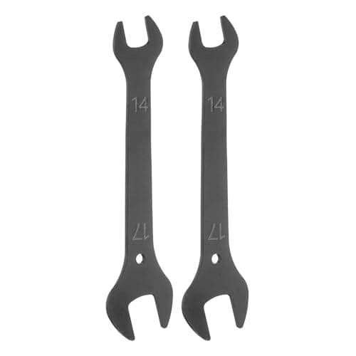Image of sourcing map 2pcs Super Thin Open End Wrench 14x17mm Metric Lightweight U-Shaped Spanner Double End Wrenches for Automotive Repair Furniture Assembly, Black