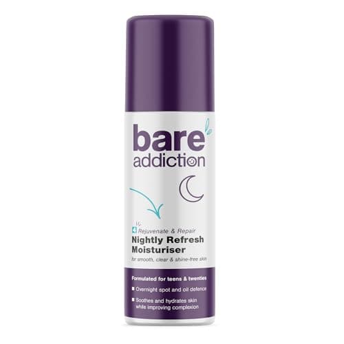 Image of Bare Addiction 50ml Moisturising Night Cream for Skincare and Clear Complexion that Soothes and Hydrate for up to 24 Hours For Smooth, Clear & Shine-Free Skin