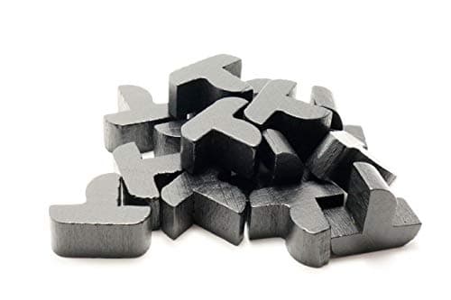 Image of YorksGamePieces Black Ships Expansion Wood Replacement Pieces for Settlers of Catan: Seafarers Edition