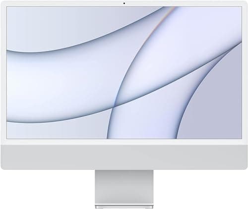 Image of 2021 Apple iMac M1 with Apple M1 Chip with 8-Core CPU (24-inch, 512GB SSD Storage) (QWERTY English) Silver