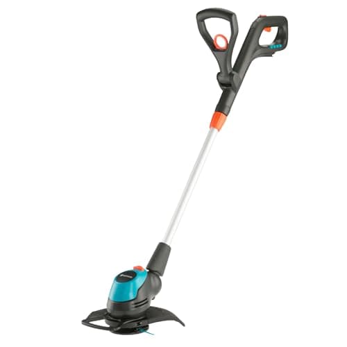 Image of Gardena Battery Trimmer EasyCut 23/18V P4A without battery: Lawn trimmer with 230-mm cutting diameter, adjustable handle, plant guard and shaft angle adjustment (14700-55)