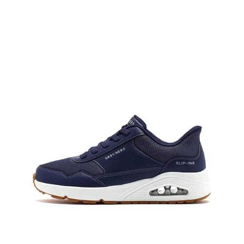 Image of Skechers Uno Simplified Slip in On Runners Mens Navy 8 UK