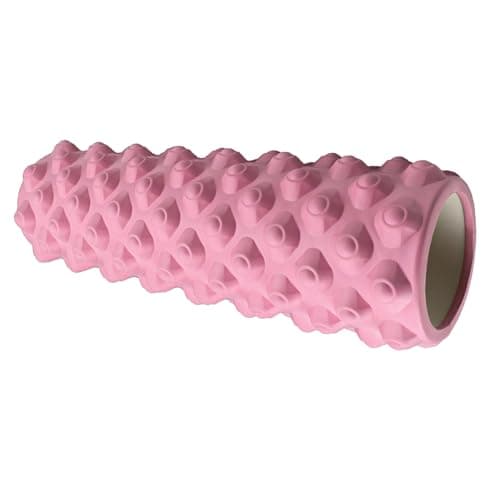 Image of Foam Roller Deep Tissue Massage Trigger Point Muscles Therapy Physio Yoga Roll Muscle Massager Back Exercise Home Gym Fitness Legs, Calf, Pilates, Runners (Light Pink)