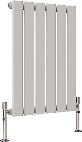 Image of Radbliss Horizontal Flat Panel Radiator 600x408mm White Single Design Small RAD Central Heating
