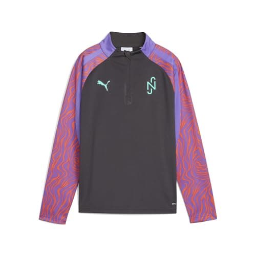 Image of PUMA Neymar Jr Creativity Kids Zip Football Jersey, Dark Coal Soft Violet Grey Purple, 140
