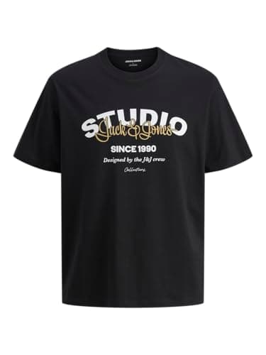 Image of JACK & JONES Jjyuki Tee SS Crew Neck Bf, Black, XS