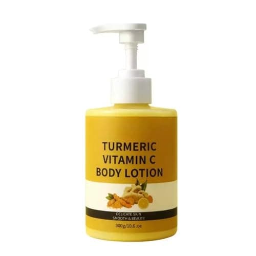 Image of Turmeric & Vitamin C Body Lotion – Brightening & Moisturising Formula for Radiant, Even-Looking Skin, Natural Actives, Paraben & Sulphate Free, 300ml