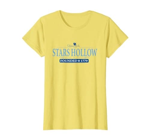 Image of Gilmore Girls Stars Hollow T-Shirt, Women, Lemon Yellow, X-Large
