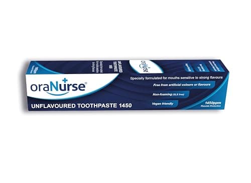 Image of Oranurse Unflavoured Toothpaste for Kids and Adults Non Flavoured Toothpaste with 1450ppm Fluoride for Sensitive Mouths | Non Foaming SLS Free Adults and Kids Toothpaste | 50ml