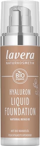 Image of lavera Hyaluron Liquid Foundation - Natural Beige 05 - natural cosmetics - Vegan - Silky, lightweight texture - free from mineraloil - Natural hyaluronic acid & Organic almond oil - 30ml