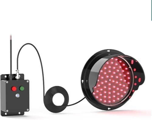 Image of Traffic Light Wall Lamp - Red/green Led Stop Light For Intersections, Factories, Schools, Toll Booths - Easy Plug And Play Installation 300mm/12in