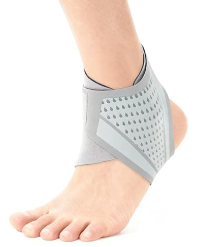 Image of FitDA Ankle Support Brace, Ultra-Thin Adjustable Ankle Wrap for Sports & Injury Recovery, Breathable Lightweight Ankle Stabilizer for Daily Use, One Size for Men & Women