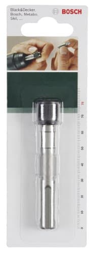 Image of Bosch 2609255903 78mm SDS-Plus Universal Bit Holder with Quick-Change Drill Chuck/Shank with Permanent Magnet and Spring Ring