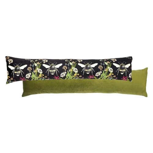 Image of Wylder Nature Midnight Garden Bee Draught Excluder Cover,Black