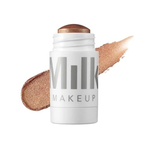 Image of Milk Makeup Highlighter, Spark (Golden Copper) - 0.21 oz - Dewy Cream Highlighter Stick - Blendable & Buildable - 1,000 Swipes in Every Stick - All Skin Types - Vegan, Talc Free & Cruelty Free