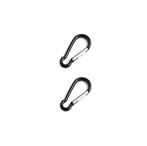 Image of Rohans Carabiner Carabina Clip Snap Hook Clip Small Keyring Camping Sports Karabiner (Black)