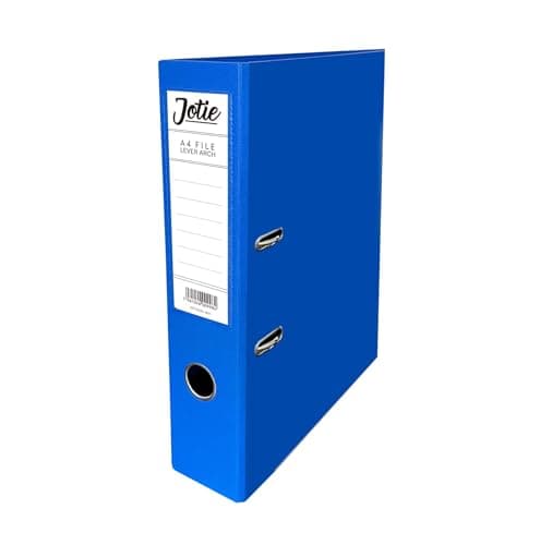 Image of 1 x Blue A4 Lever Arch File for Paperwork A4 Folders with 70mm Spine, Thumb Ring & Elegant Anti-Spill Cover | Large Ring Binders | File Storage & Office Supplies Assorted Colours