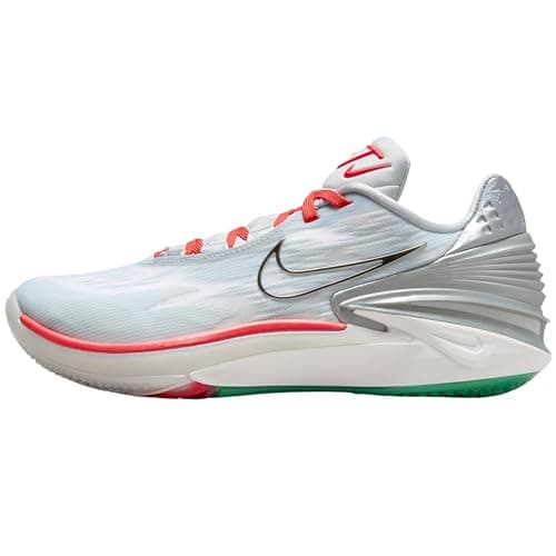 Image of Nike G.T. Cut 2 Men's Basketball Shoes (DJ6015-008, Pure Platinum/Summit White/Track Red), Pure Platinum/Summit White/Track Red, 7.5