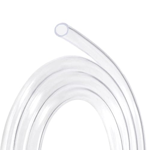 Image of TA-VIGOR 9mm ID 12mm OD PVC Clear Vinyl Tubing, 2M Length Plastic Tube, Food Grade Flexible Water Pipe for Transfer Water, Oil, Air, Garden Irrigation, Water Hose, Fish Tank, Aquarium