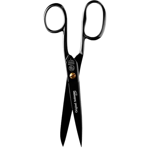 Image of NTS Solingen Black Edition Scissors | 18 cm / 7" Kitchen & Household Scissors | Super Sharp | Black Finish