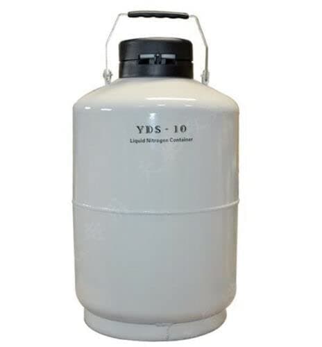 Image of 10L Liquid Nitrogen Tank Cryogenic LN2 Container Dewar with Straps