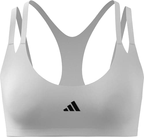 Image of adidas Women's Optime Workout Strappy Light Support Bra, White, S